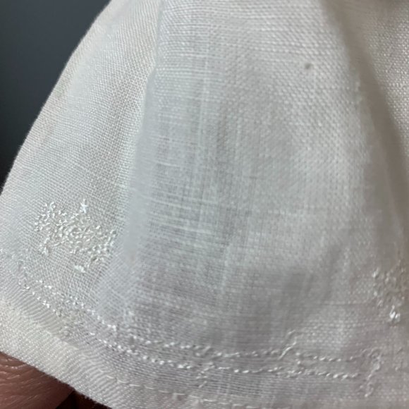 100% linen deanne & off white small top - Picture 6 of 9